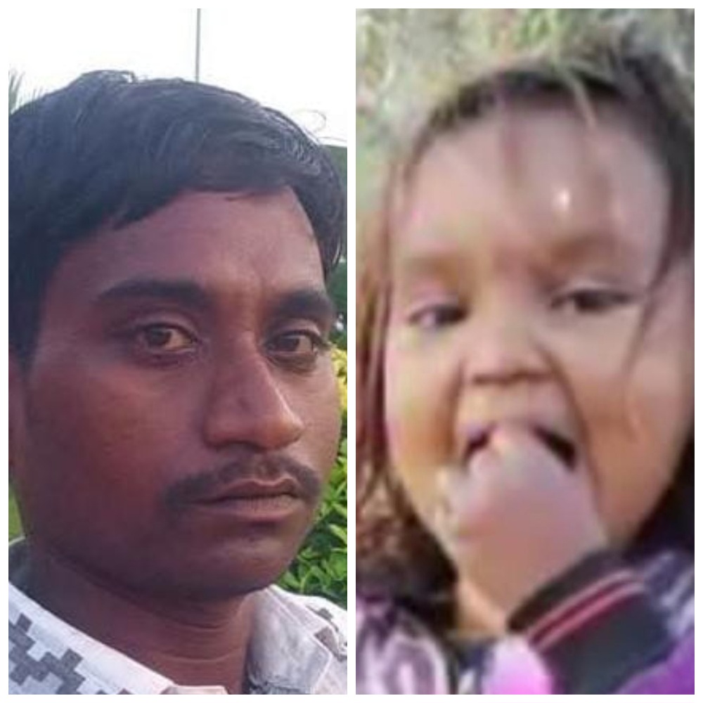 यूकेलिप्टस लदी ट्रैक्टर-ट्राली में घुसी बाइक, पिता-पुत्री की दर्दनाक मौत