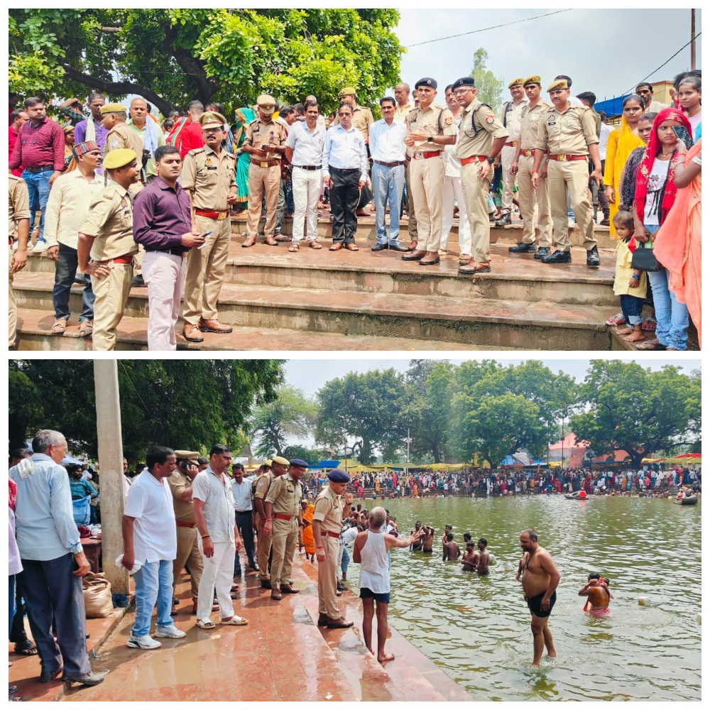हत्याहरण तीर्थ मेले में उमड़ी श्रद्धालुओं की भीड़, एसपी ने सुरक्षा व्यवस्था का लिया जायजा