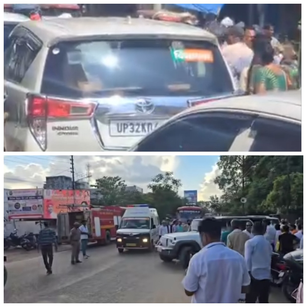 हरदोई में वीआईपी कल्चर की मार, नेताओं के काफिले के लिए एम्बुलेंस रोकी, दूसरी तरफ विधायक की गाड़ियों से लगी जाम का वीडियो पोस्ट करने पर युवक को हवालात में डाला, सोशल मीडिया पर फूटा आक्रोश