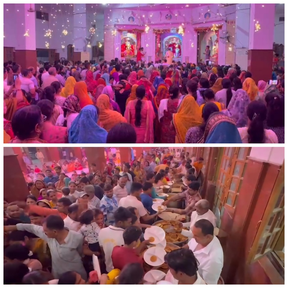 अन्नपूर्णा महोत्सव पर राम-जानकी मंदिर में भव्य 56 भोग का आयोजन