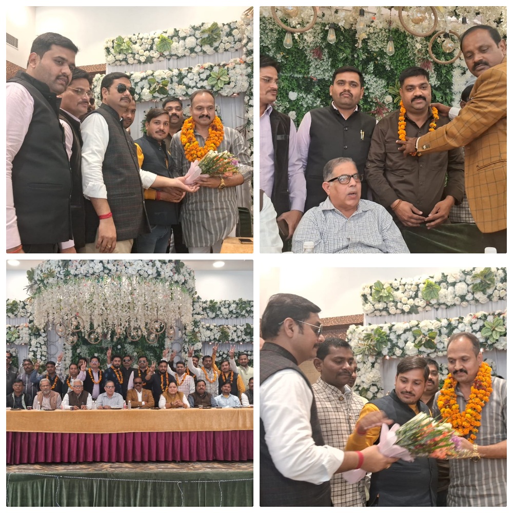 भाजपा युवा मोर्चा के प्रदेश पदाधिकारी नौमिष त्रिपाठी ने शॉल पहनाकर किया सम्मान