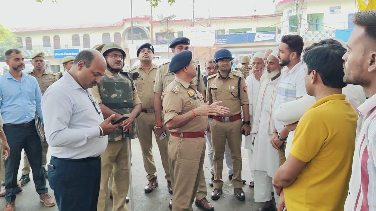 कानून व्यवस्था को लेकर पुलिस अधीक्षक केशव चंद गोस्वामी ने किया रिहर्सल