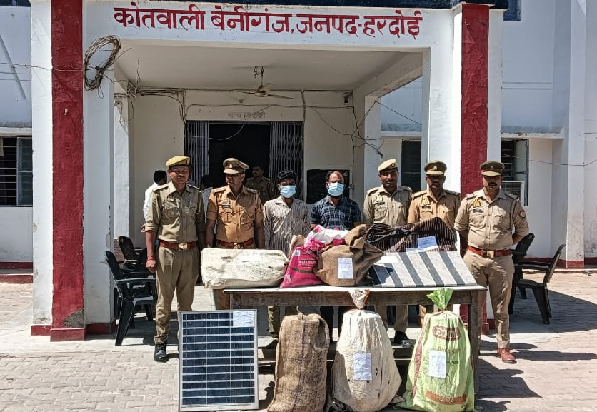 चोरी की घटना का पुलिस ने किया खुलासा, दो आरोपियों को भेजा गया जेल,शिक्षा के मंदिर को ये चोर बनाते थे निशाना
