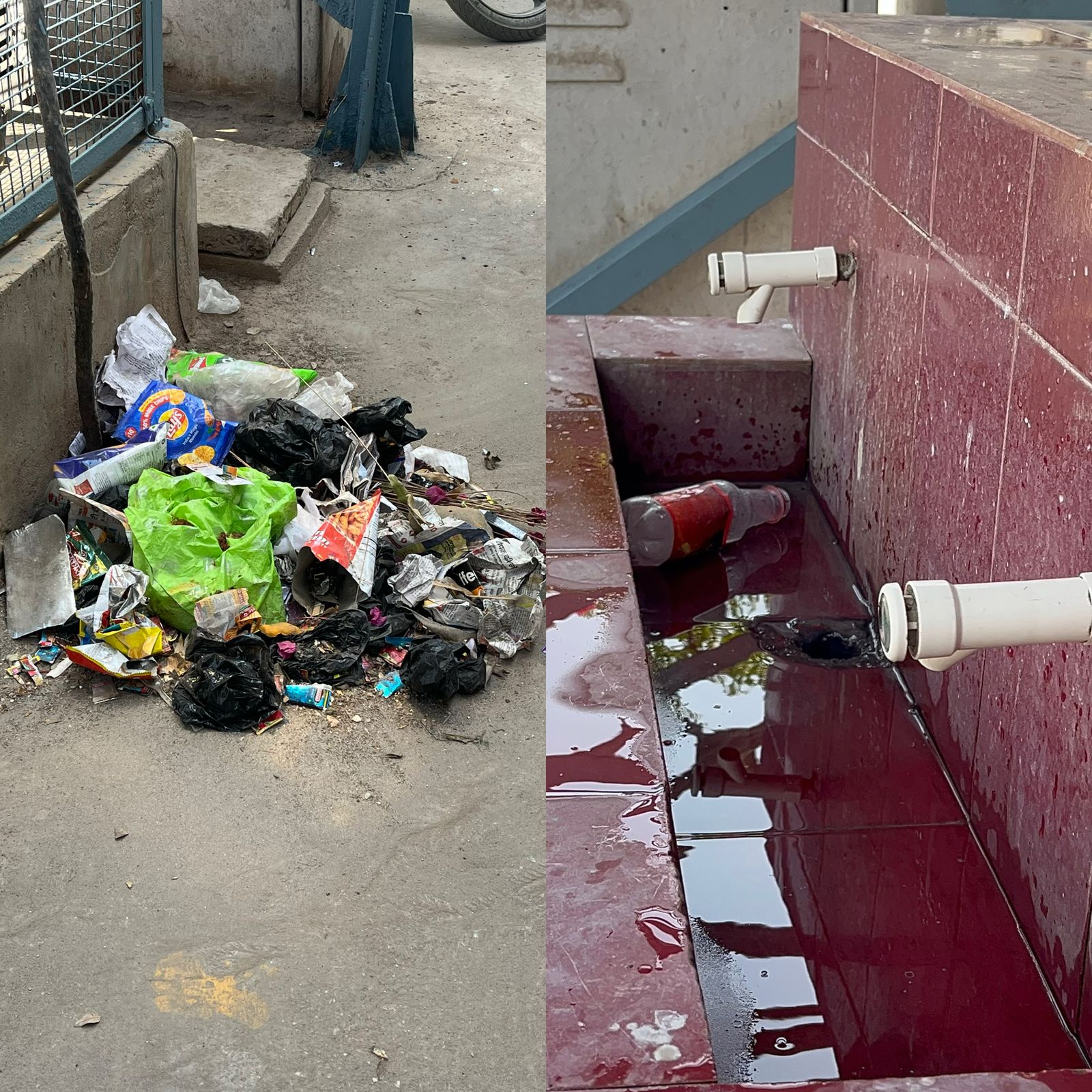 हरदोई स्टेशन पर लगा कूड़े का ढेर खोल रहा स्वच्छता की पोल, अधिकारियों के दावे हवा हवाई 