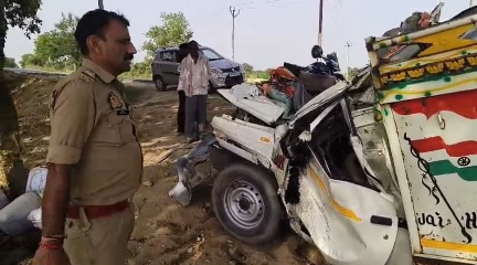 बिल्हौर कटरा हाईवे पर दर्दनाक सड़क हादसा, झपकी आने से पेड़ से टकराई पिकअप, चालक की हुई मौत