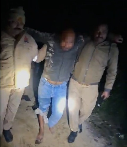 हरदोई में अंतर्जनपदीय बदमाशों से पुलिस की मुठभेड़ दो बदमाश घायल