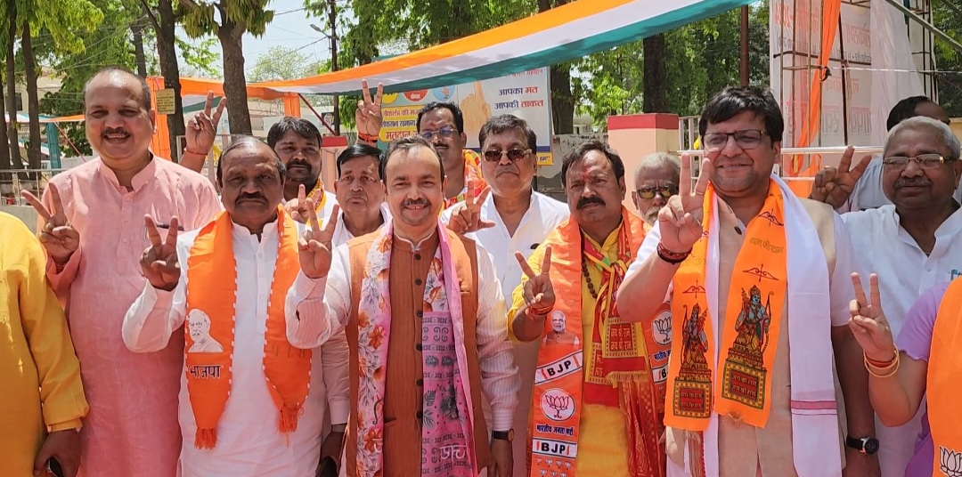 नामांकन के बाद बोले भाजपा प्रत्याशी,सांडी रेल लाइन समेत अन्य व  किसानों की समस्या की रहेगी प्राथमिकता