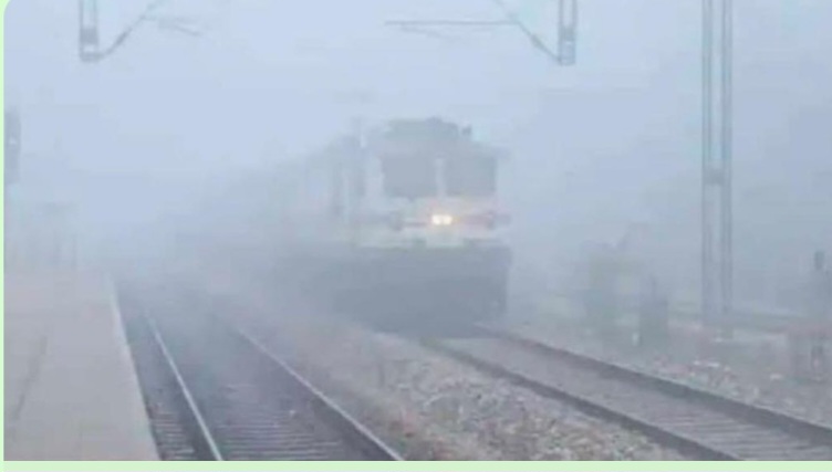 कोहरे ने थामे ट्रेनों के पहिए, हरदोई स्टेशन पर घंटों लेट पहुंची ट्रेनें, यात्री हुए परेशान 