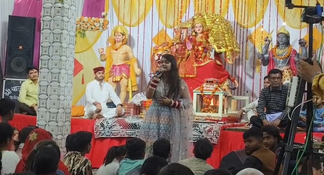 मां भगवती दुर्गा जागरण का भव्य आयोजन ,,भजनों की अमृतवर्षा में भक्त हुए भावविभोर, आकर्षक झांकियों ने मोहा मन